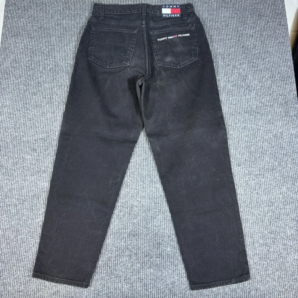 Vintage Y2K Tommy Hilfiger Jeans Mens 34x32 Baggy Embroidered Skater Made In USA